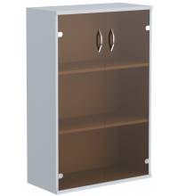 Шкаф со стеклянными дверьми СТ-2.4 Металлик 770*365*1200