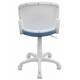 Кресло детское Бюрократ CH-W296NX/26-24 спинка сетка белый TW-15 сиденье голубой 26-24. Фото товара с разных ракурсов.