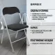 Стул складной  "Golf CF-007", серебристый каркас, кож.зам чёрный, 532891. Фото товара с разных ракурсов.