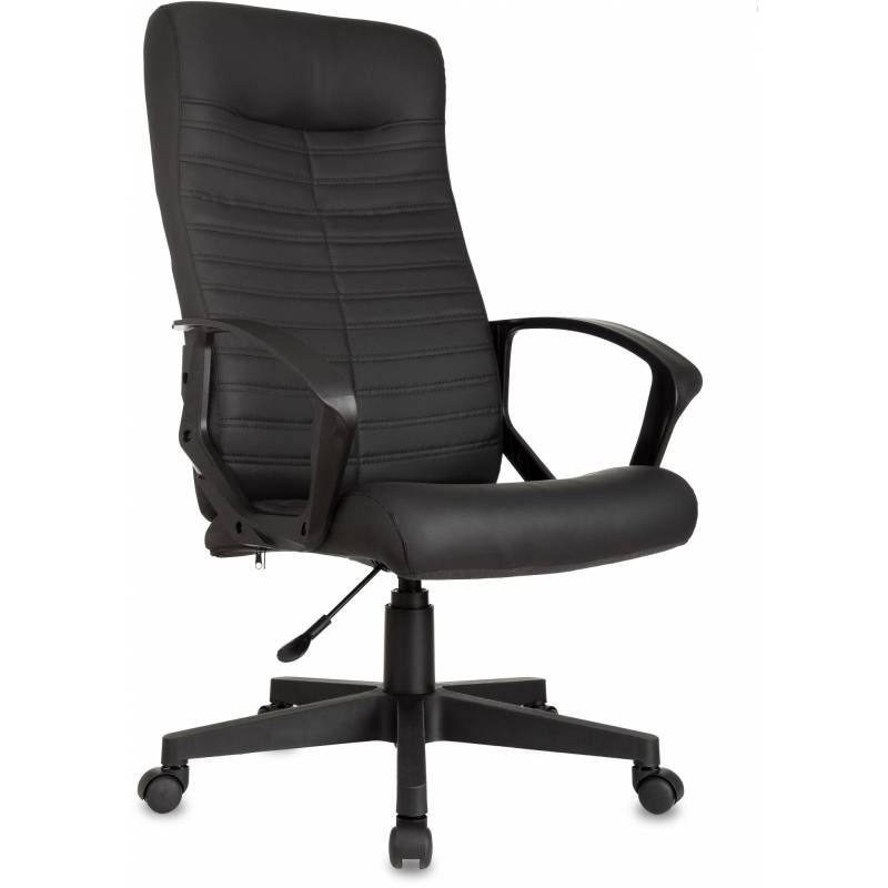 Кресло руководителя Бюрократ CH-480LT черный эко.кожа крестов. пластик пластик черный главное фото